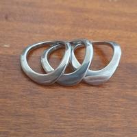 anello 3pz in acciaio