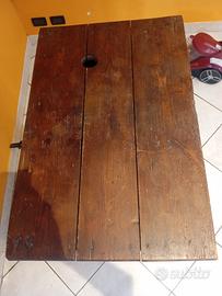 cattedra d epoca con buco x calamaio 