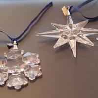 4 decorazioni Swarovski serie "Stelle di Natale"