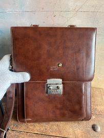 Montblanc borsello in pelle marrone