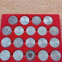 19 monete da 50 Scellini Austria in Argento