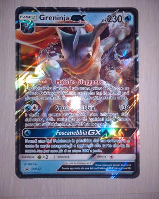 Carte Pokemon Greninja GX SM 197 Ita Promo Holo