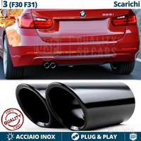 TERMINALI di Scarico NERI per BMW SERIE 3 F30 F31