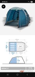 tenda campeggio 6 posti 