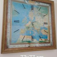 Orologio da parete 77×77 cm con mappa Europa – sti