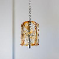 Lampada da soffitto vintage, vetro Murano, Mazzega
