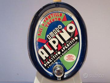 Raro Dispenser Vintage Bar Amaro Alpino Pontillo