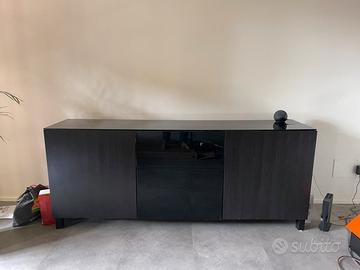 Mobile da salotto/madia colore nero opaco lucido