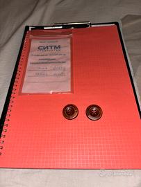 2 BOTTONI NUOVI MAI USATI MARCA”MTND(METALTREND)”A