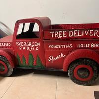 Furgone metallo natalizio camion macchina