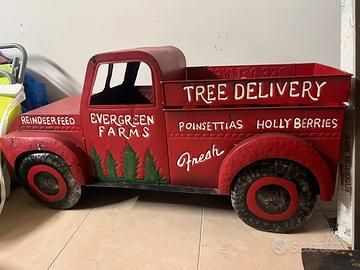 Furgone metallo natalizio camion macchina