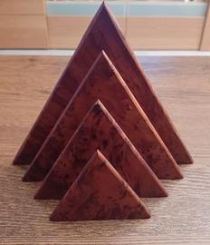 Portalettere in legno di radica di tuia