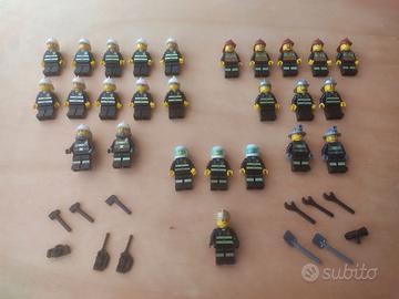 LEGO ORIGINALI 26 MINIFIGURE POMPIERI