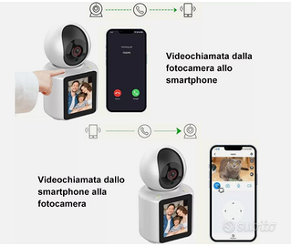 JFGIU Camera 2.8" WIFi 2.4Ghz 8MP FHD 350 °