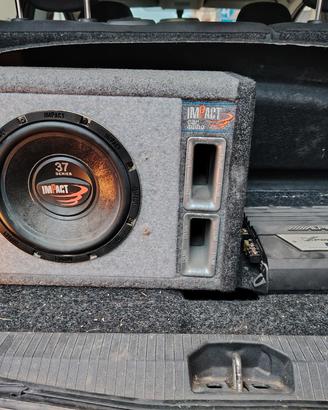 Subwoofer Impact e Amplificatore Alpine 