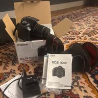 Canon eos 1100 d con scatola e completa