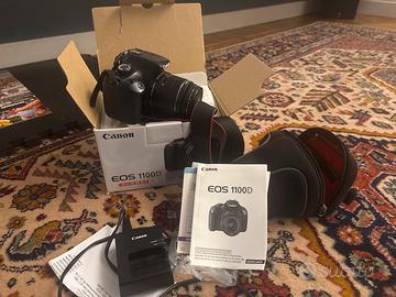 Canon eos 1100 d con scatola e completa