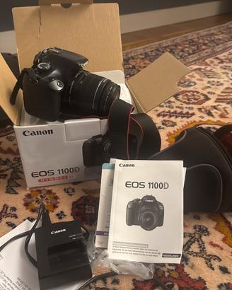 Canon eos 1100 d con scatola e completa