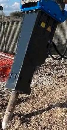 Martello pneumatico 200 kg miniescavatore kubota