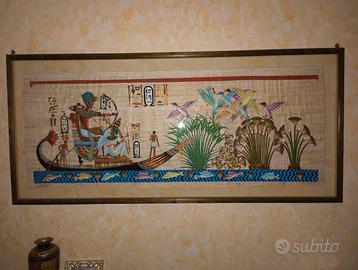 Quadro egizio su papiro