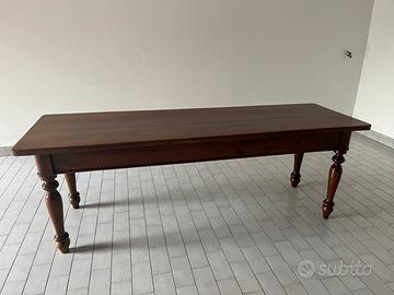 Tavolo in Noce Massello Fine '800 (222x70 cm)