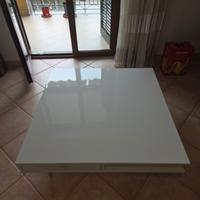 Tavolino usato come nuovo da salotto bianco lucido