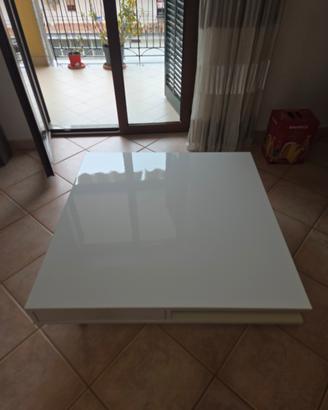 Tavolino usato come nuovo da salotto bianco lucido