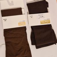 Collant marrone e caffè