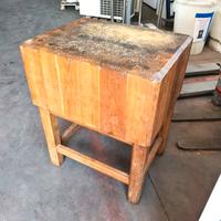 ceppo per battitura carne macellerie usato