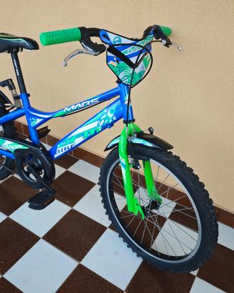 Bicicletta GFM Mars blu/verde 20 pollici 