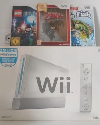 Wii completa + Wii Sports e 3 giochi