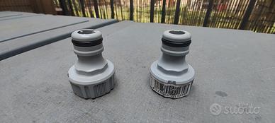 2 adattatori rubinetto/pompa acqua da 3/4