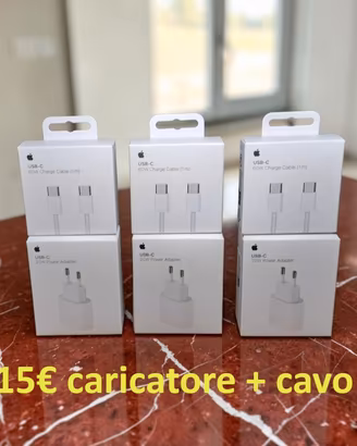 Kit Alimentatori Originali Apple 20W + Cavo 1m