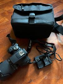 Canon EOS 2000D+Obiettivo Tamron18-200mm+accessori