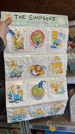 Giocattoli vecchi adesivi set anni 90 simpson