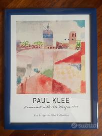 Poster Paul Klee con cornice blu