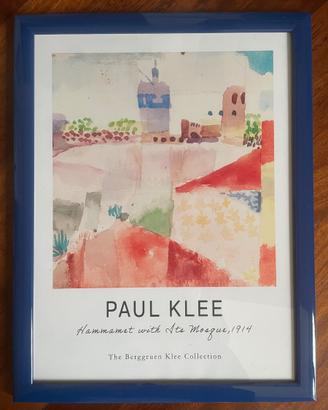Poster Paul Klee con cornice blu