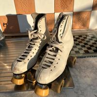 Pattini a rotelle in pelle vintage