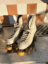 Pattini a rotelle in pelle vintage