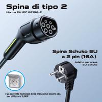 Cavo Ricarica EV Tipo 2 3,6kW
