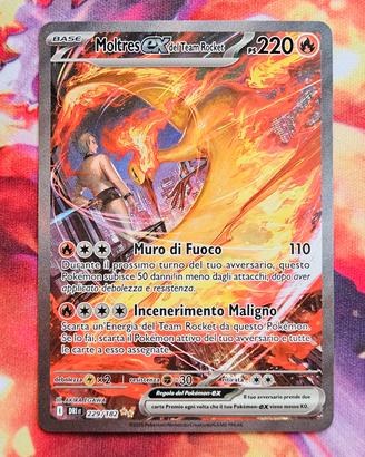 Moltres EX SAR del Team Rocket 229/182 - Pokemon