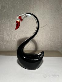 Cigno nero in Vetro di Murano da collezione