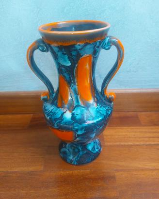 Vallauris Pregiato Vaso ad Anfora Vintage Fat Lava