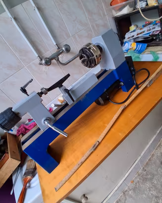 tornio per legno piu utensili suoi 
