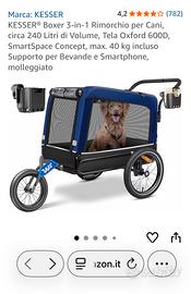 Rimorchio per cani Kesser