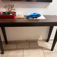 Consolle legno scuro ikea