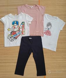 4 capi bambina 6 anni twinset e liujo