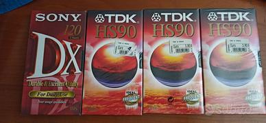 VHS TDK / SONY   Assortite 90/120 Minuti nuove