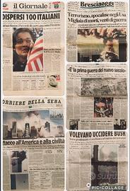 Giornali 11 Settembre 2001