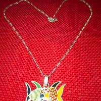 AIROLDI + UNOAERRE COLLIER ARGENTO 925 PESCIOLINI 